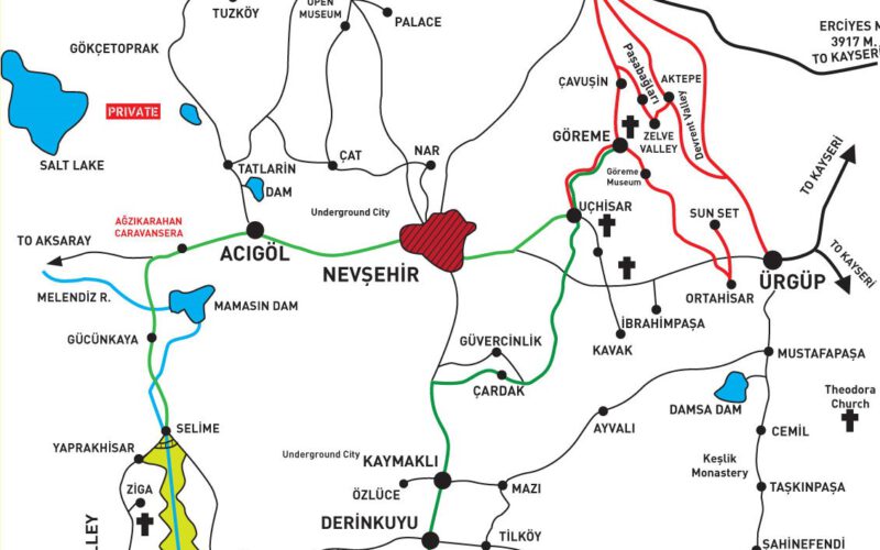 Map of Cappadocia